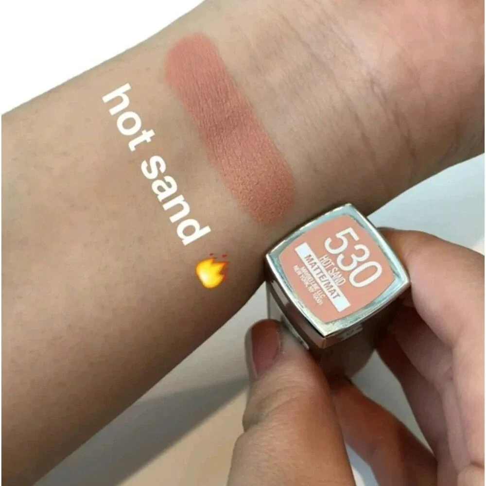 Maybelline Color Sensational Matte Lipstick 530 HOT SAND lot of 2